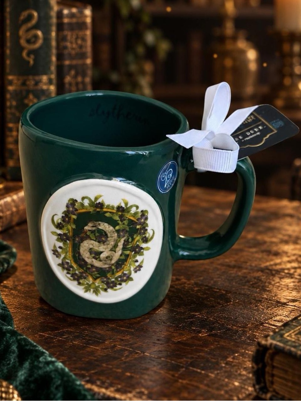 Rae Dunn Harry Potter Slytherin Snake Crest Mug